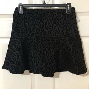 Forever21 Leopard Ruffle Hem Skirt